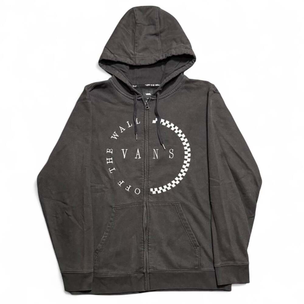 Vans Off The Wall Checkerboard Circle Logo Full-Zip Hoodie Large